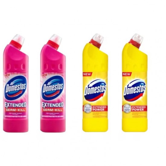 Pachet Promo: 2x Domestos Pink 750 Ml + 2x Domestos Citrus 750 Ml