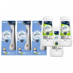 Pachet Promo: 3x  Odorizant De Camera Glade Aparat & Rezerva Clean Linen 269 Ml + 3x Gel Odorizant Glade Lacramioare 150 G