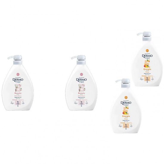 Pachet Promo: 2x Gel De Dus Dermomed Mango, 1 L + 2x Gel De Dus Dermomed White Flower 1 L