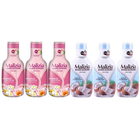 Pachet Promo: 3x Spumant De Baie Malizia Cu Fiori Di Lotto 1l + 3x Spumant De Baie Malizia Latte Di Cocco 1l