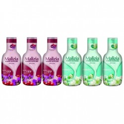Pachet Promo: 3x Spumant De Baie Malizia Cu Goji Si Flori De Goji 1l + 3x Spumant De Baie Malizia Cu Mosc Alb 1l