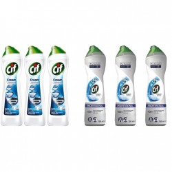 Pachet Promo: 3x Solutie Cif Cream Original 500 Ml + 3x Cif Professional Original 750 Ml