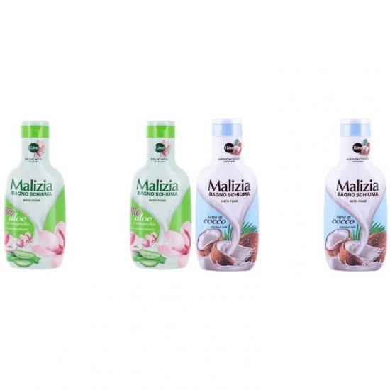 Pachet Promo: 2x Spumant De Baie Maliziacu Aloe & Magnolia 1l + 2x Spumant De Baie Malizia Latte Di Cocco 1l