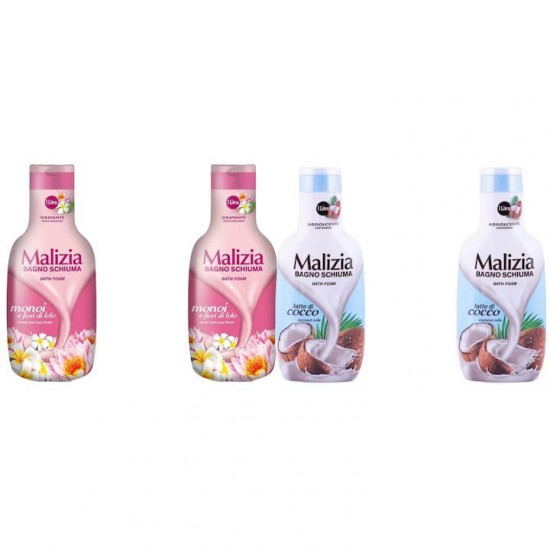 Pachet Promo: 2x Spumant De Baie Malizia Cu Fiori Di Lotto 1l + 2x Spumant De Baie Malizia Latte Di Cocco 1l