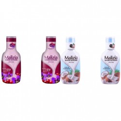 Pachet Promo: 2x Spumant De Baie Malizia Cu Goji Si Flori De Goji 1l + 2x Spumant De Baie Malizia Latte Di Cocco 1l