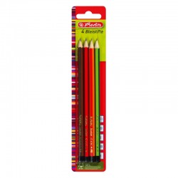 Creion  Grafit Mina H, Hb, B, 2b, Set 4