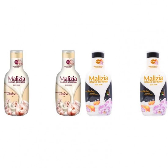 Pachet Promo: 2x Spumant De Baie Malizia Talco 1l + 2x Spumant De Baie Malizia Orhidea & Ambra 1l