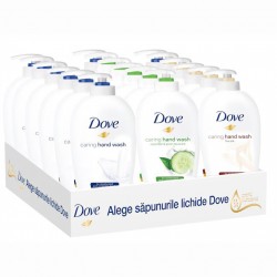Pachet Promo: 8x Sapun Lichid Dove Original 250 Ml + 5x Sapun Lichid Dove Fine Silk 250 Ml + 5x Sapun Lichid Dove Go Fresh 250 Ml