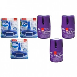 Pachet Promo: 3x Sano Purple 150g + 3x Sano Bon Parfum Oceanic Colorant Albastru 55g