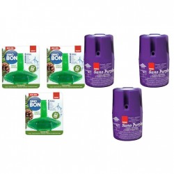 Pachet Promo: 3x Sano Purple 150g + 3x Sano Bon Parfum De Pin Colorant Verde 55g
