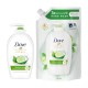 Pachet Promo: Sapun Lichid Dove Go Fresh 250 Ml + Rezerva Sapun Lichid Dove  Go Fresh 500 Ml