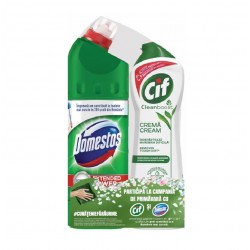 Pachet Promo: Domestos Pine 750 Ml + Cif Cream Original 500ml