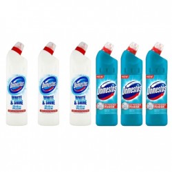 Pachet Promo:  3x Domestos White 750 Ml + 3x Domestos Atlantic 750 Ml