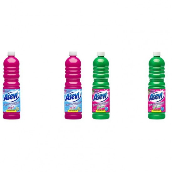 Pachet Promo: 2x Solutie Pardoseli Asevi 1l Mio + 2x Solutie Pardoseli Asevi 1l Green