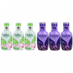 Pachet Promo: 3x Spumant De Baie Malizia Cu Aloe & Magnolia  1l + 3x Spumant De Baie Malizia  Cu Petale De Iris 1l