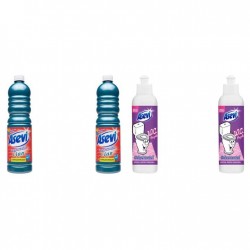 Pachet Promo: 2x Solutie Pardoseli Asevi 1l Cian+ 2x Asevi Odorizant Lichid 24h Wc Purple, 200ml