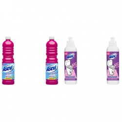 Pachet Promo: 2x Solutie Pardoseli Asevi 1l Mio + 2x Asevi Odorizant Lichid 24h Wc Purple, 200ml