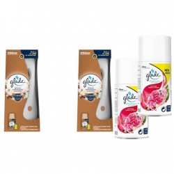 Pachet Promo: 2x Odorizant De Camera Glade Aparat & Rezerva Sandalwood & Jasmine 269ml + 2x Glade Odorizant Spray Rezerva Cherry And Peony 269ml