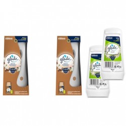 Pachet Promo: 2x Odorizant De Camera Glade Aparat & Rezerva Sandalwood & Jasmine 269ml + 2x Gel Odorizant Glade Lacrimioare 150 G