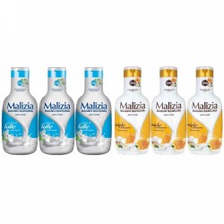 Pachet Promo: 3x Spumant De Baie Malizia Milk Cream 1l + 3x Spumant De Baie Malizia Cu Miere Si Ghimbir 1l