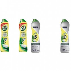 Pachet Promo: 2x Solutie Cif Cream Lemon 500 Ml + 2x Cif Professional Lemon 750 Ml