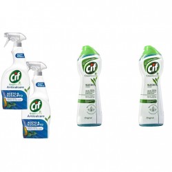 Pachet Promo: 2x Cif Spray Otet Si Eucalipt 650 Ml + 2x Cif Cream Original 300 Ml