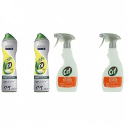 Pachet Promo: 2x Cif Professional Lemon 750 Ml + 2x Cif Spray Bucatarie 500 Ml