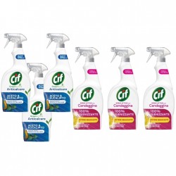Pachet Promo: 3x Cif Spray Otet Si Eucalipt 650 Ml + 3x Cif Spray Candeggina Lamaie 650 Ml