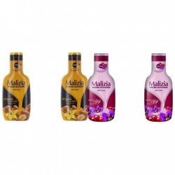 Pachet Promo: 2x Spumant De Baie Malizia Cu Ulei De Argan Si Vanilie + 2x Spumant De Baie Malizia Cu Goji Si Flori De Goji 1l