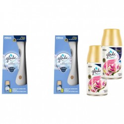 Pachet Promo: 2x Odorizant De Camera Glade Aparat & Rezerva Clean Linen 269 Ml + 2x Glade Odorizant Spray Rezerva Floral Blossom 269ml