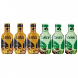 Pachet Promo: 3x Spumant De Baie Malizia Cu Ulei De Argan Si Vanilie + 3x Spumant De Baie Malizia Pino 1l