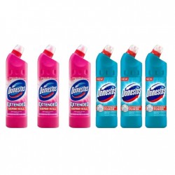 Pachet Promo:  3x Domestos Pink 750 Ml + 3x Domestos Atlantic 750 Ml
