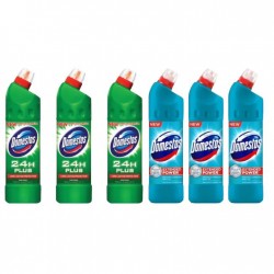 Pachet Promo:  3x Domestos Pine 750 Ml + 3x Domestos Atlantic 750 Ml