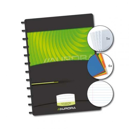 Caiet A4, 72 File - 90g/mp, Coperta Pp Mano, Cu Separatoare, Aurora Adoc - Dictando