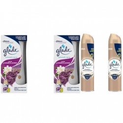 Pachet Promo: 2x Odorizant De Camera Glade Aparat & Rezerva Lavander & Jasmine 269ml + 2x Glade Odorizant Spray Romantic Vanilla 300ml