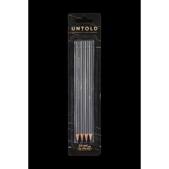 Creion Grafit Hb Motiv Untold, 4buc/blister