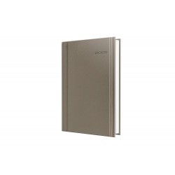 Agenda Datata Ro A5, 352 Pagini, Coperta Din Piele Sintetica, Premium Deluxe Borneo, Culoare Bej, 2025