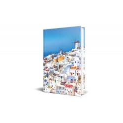Agenda Nedatata A5, Motive, 224 Pagini, Coperta Buretata, Motiv City Break Greece