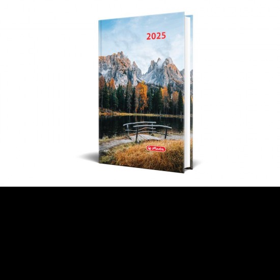 Agenda Datata A5, Motive, 352 Pagini, Coperta Buretata, Motiv Over The Bridge 2025