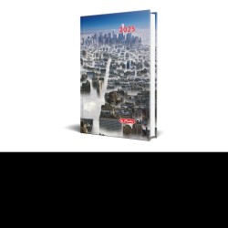 Agenda Datata A5, Motive, 352 Pagini, Coperta Buretata, Motiv Manhattan 2025