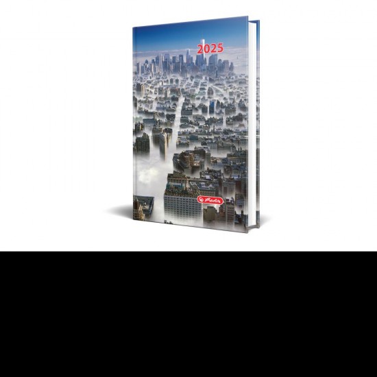 Agenda Datata A5, Motive, 352 Pagini, Coperta Buretata, Motiv Manhattan 2025