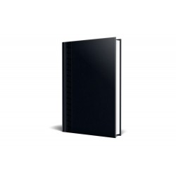 Agenda Nedatata A5, 224 Pagini, Coperta Buretata, Personalizabila, Culoare Negru