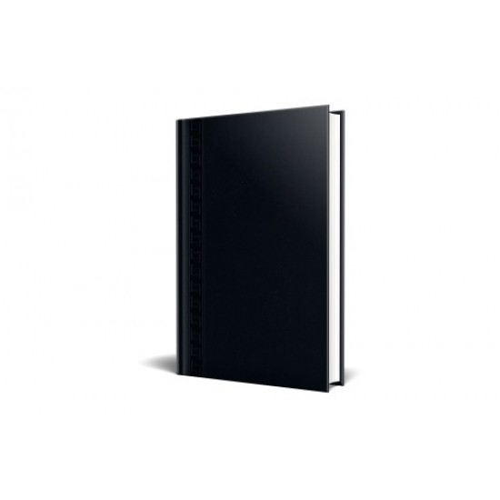 Agenda Nedatata A5, 224 Pagini, Coperta Buretata, Personalizabila, Culoare Negru