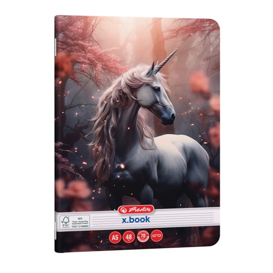 Caiet A5 48 File Dictando Unicorn