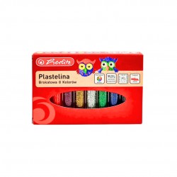 Plastilina Herlitz Set 8 Culori Glitter