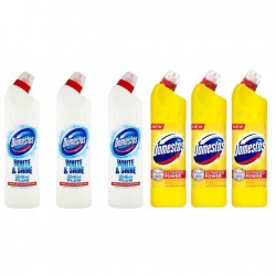 Pachet Promo:  3x Domestos White 750 Ml + 3x Domestos Citrus 750 Ml