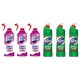 Pachet Promo: 3x Domestos Spray Spuma Baie Floral 435 Ml + 3x Domestos Pine 750 Ml