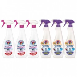 Pachet Promo: 3x Degresant Spray Chanteclair Sgrassatore Con Candeggina 625 Ml + 3x Degresant Spray Chanteclair Universal Cu Lavanda, 600 Ml
