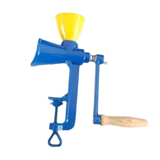 Masina Manuala Pentru Macinat Zahar, Piper, Cafea, Material Fonta, Culoare Albastra