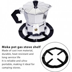 Suport Pentru Ochi Aragaz Din Inox, Dimensiune 14 Cm, Culoare Negru